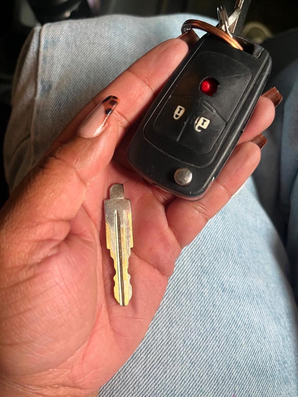 Remote flip key with spare mechanical key